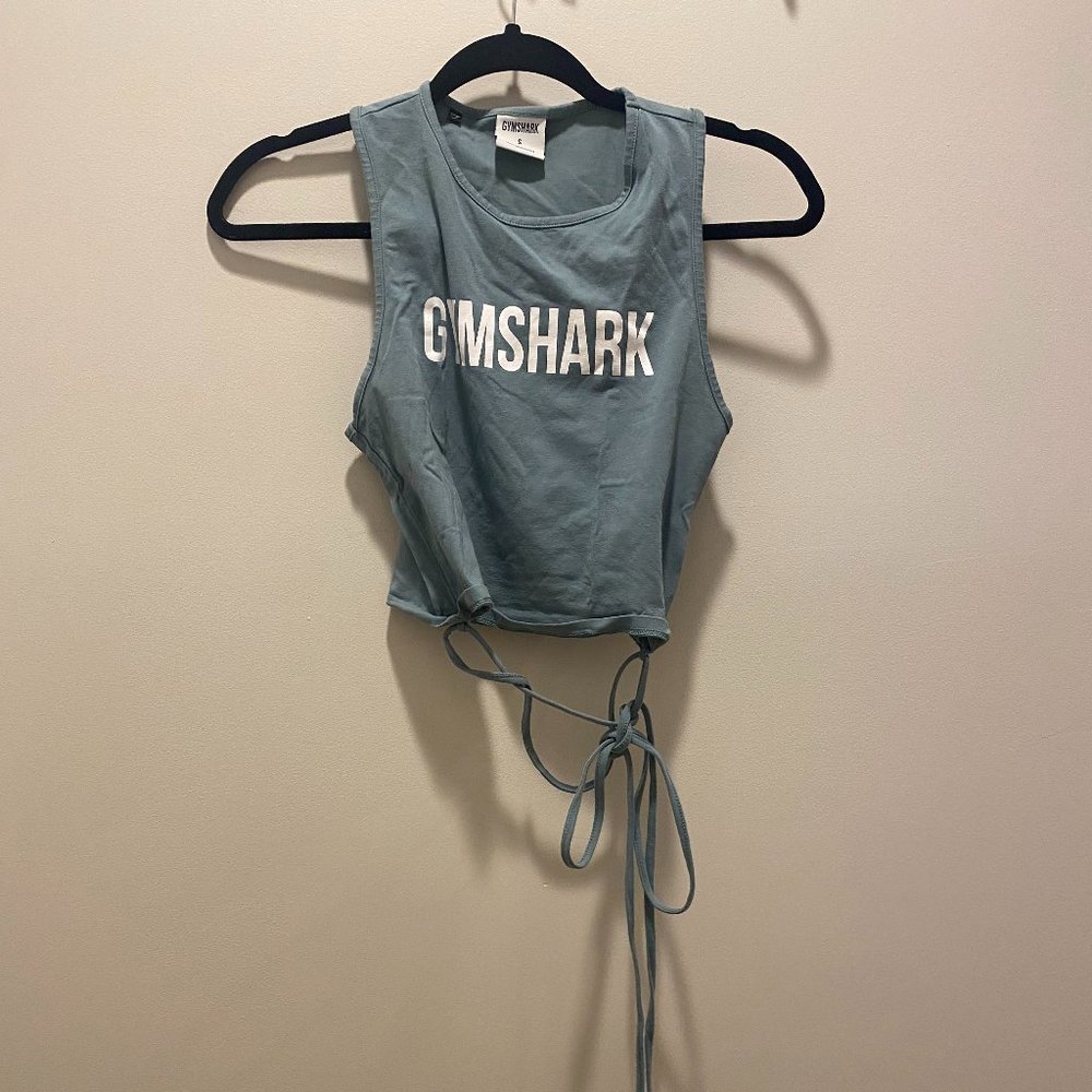 GYMSHARK crop top with tie